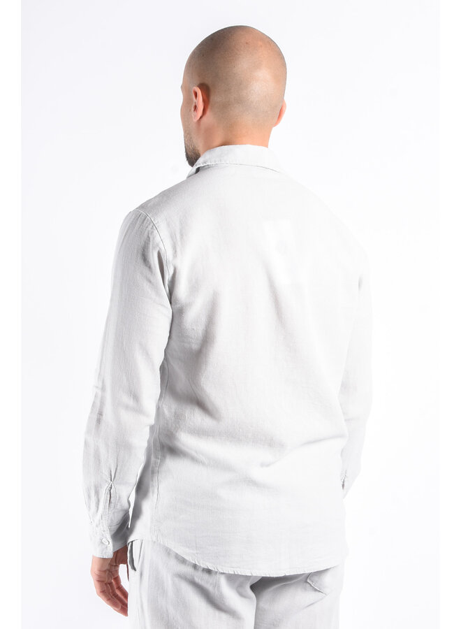 Premium Linnen Shirt "Terme" Light Grey