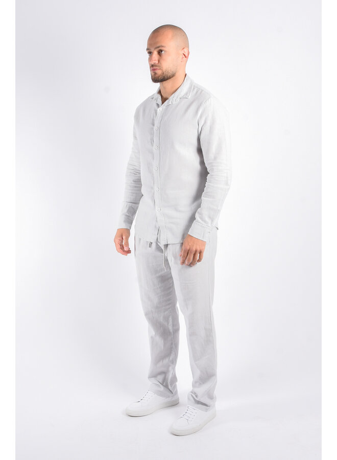Premium Linnen Shirt "Terme" Light Grey