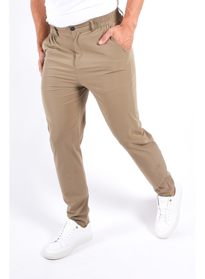 Dynamic Stretch Tech Trousers “Gio” Taupe Beige