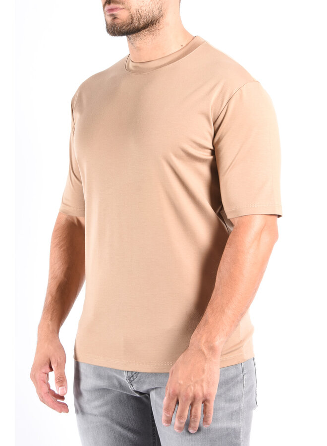 Mercerised Luxe T-shirt Sand Camel
