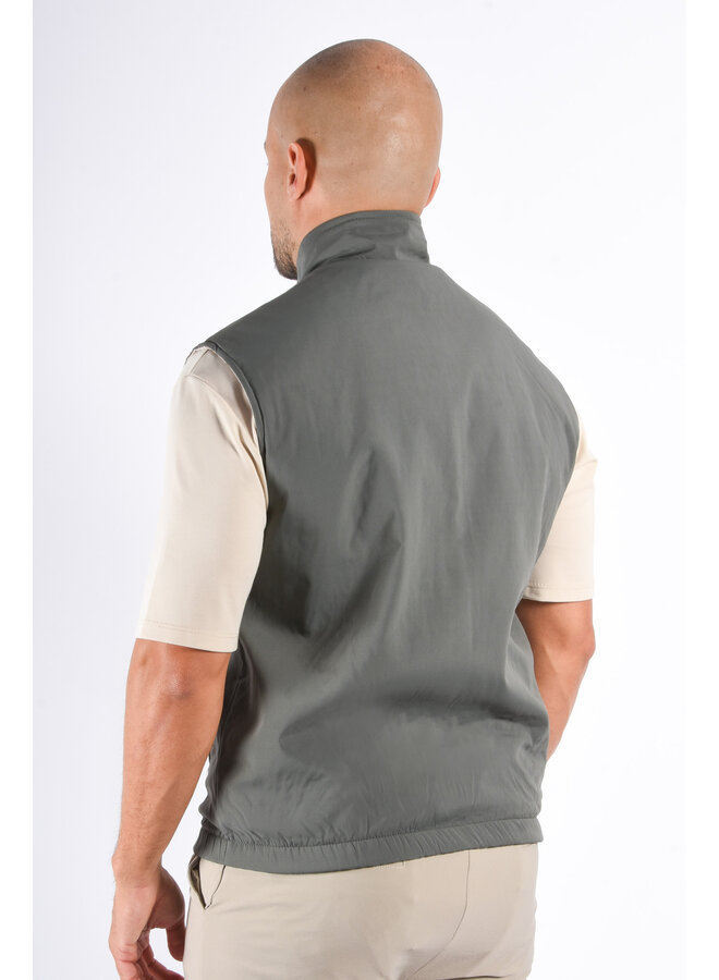 Premium Reversible Insulated Bodywarmer "Varallo" Greenish / Beige