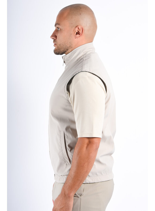 Premium Reversible Insulated Bodywarmer "Varallo" Greenish / Beige