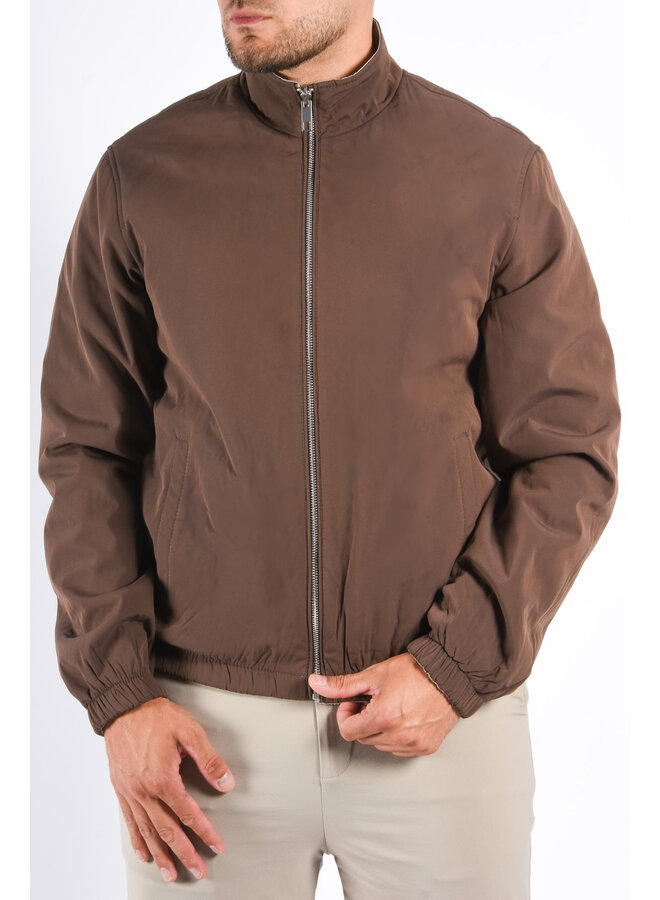 Premium Reversible Insulated Jacket "Vazio" Brown / Beige