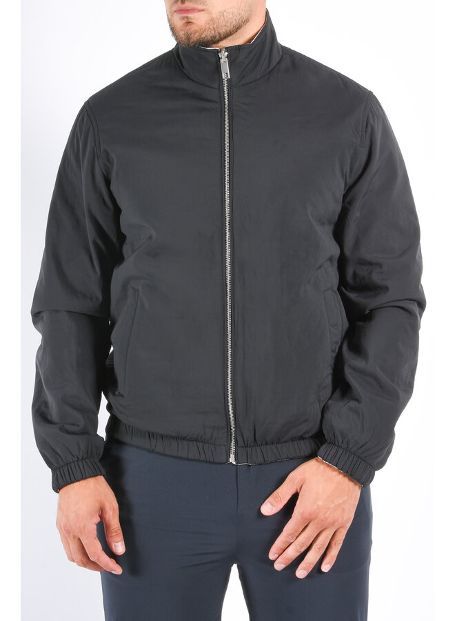 Premium Reversible Insulated Jacket "Vazio" Deep Blue / Light Grey