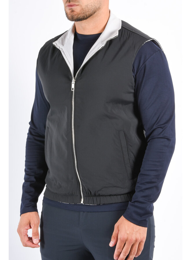 Premium Reversible Insulated Bodywarmer "Varallo" Deep Blue / Light Grey