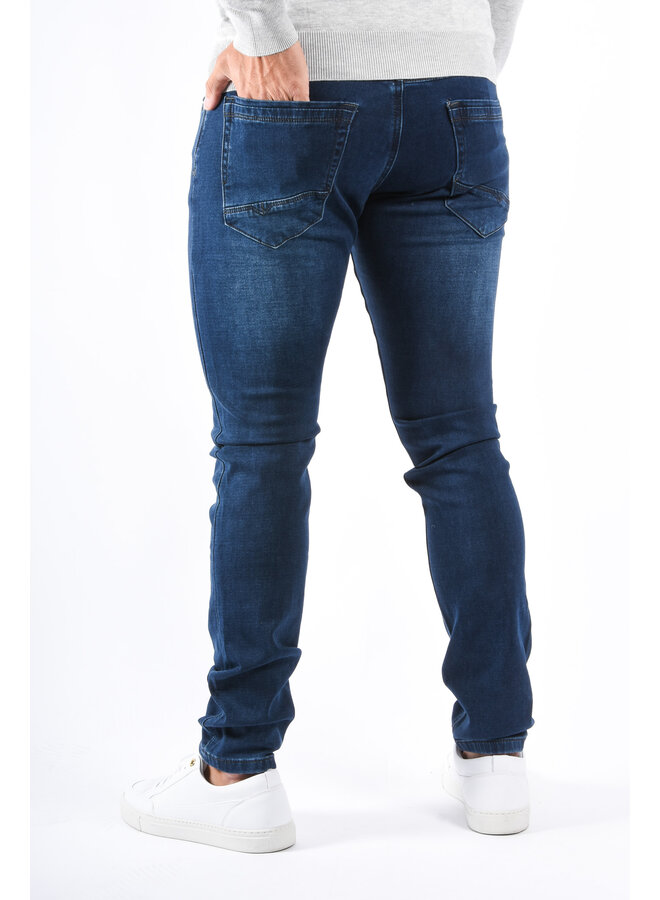 Slim Fit Stretch Jeans “Vialli” Dark Blue
