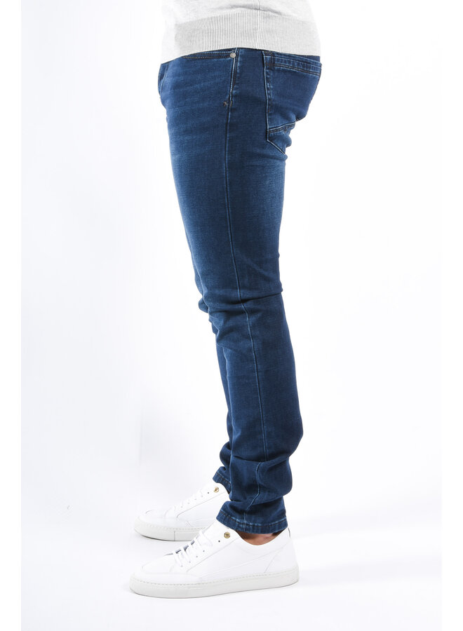 Slim Fit Stretch Jeans “Vialli” Dark Blue