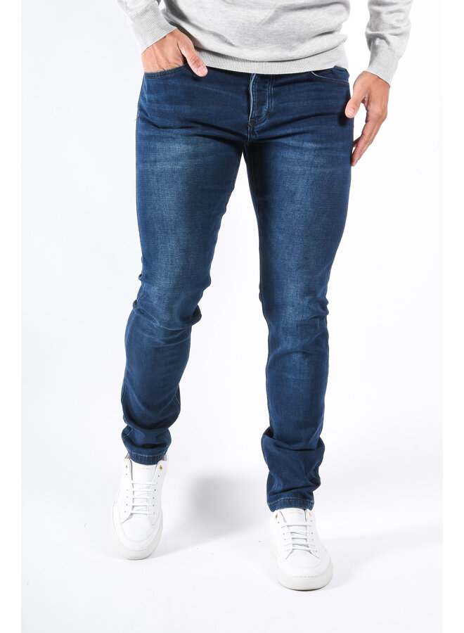 Slim Fit Stretch Jeans “Vialli” Dark Blue