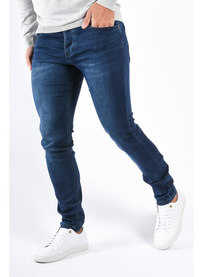 Slim Fit Stretch Jeans “Vialli” Dark Blue