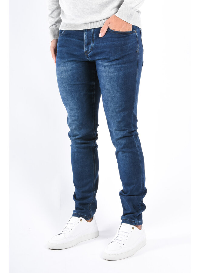 Slim Fit Stretch Jeans “Vialli” Dark Blue