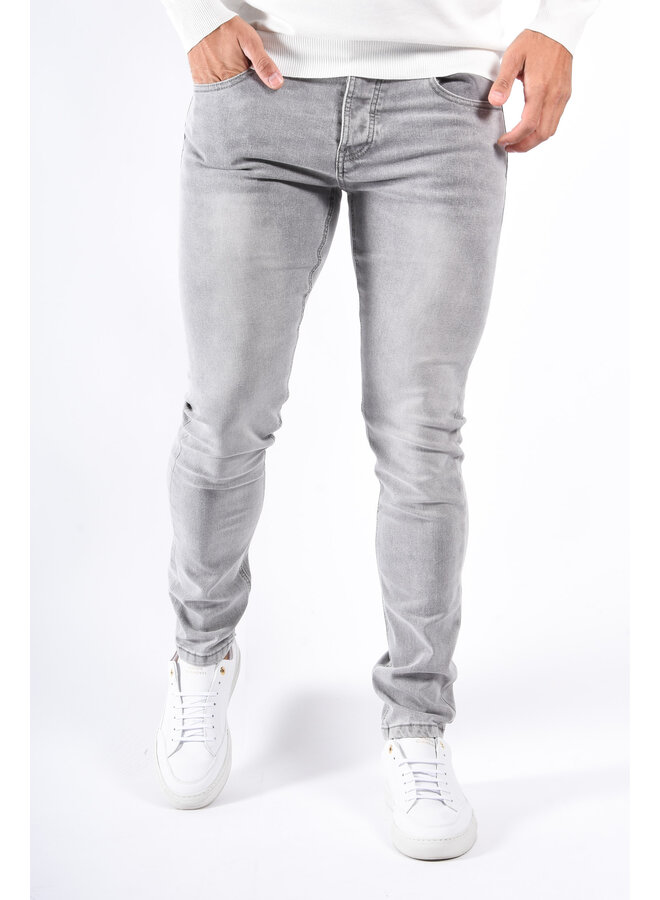 Slim Fit Stretch Jeans “Vialli” Grey