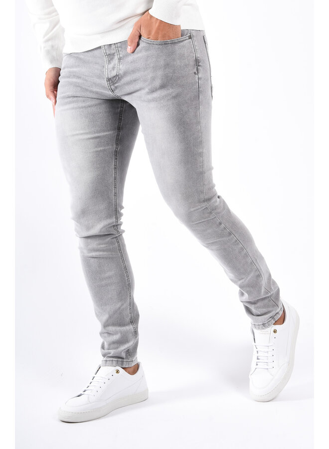Slim Fit Stretch Jeans “Vialli” Grey