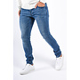 Slim Fit Stretch Jeans “Vialli” Blue Washed