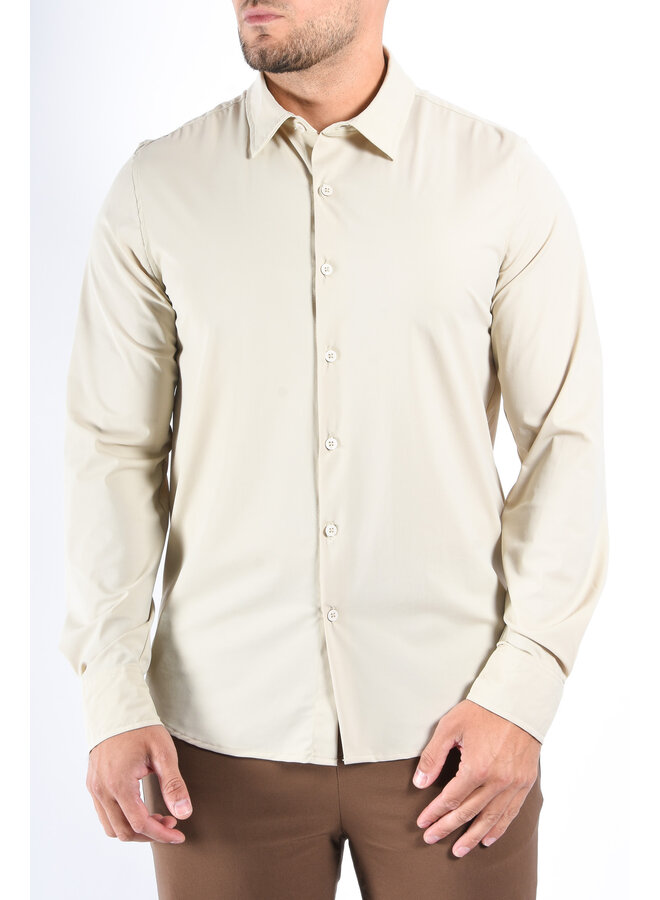 Premium Dynamic 4-way Stretch Shirt Beige