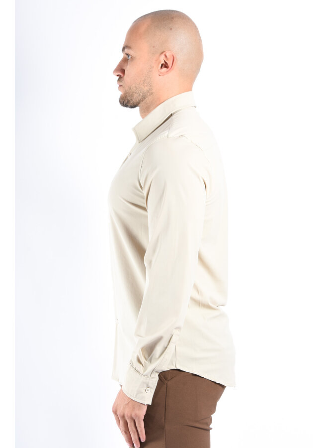 Premium Dynamic 4-way Stretch Shirt Beige