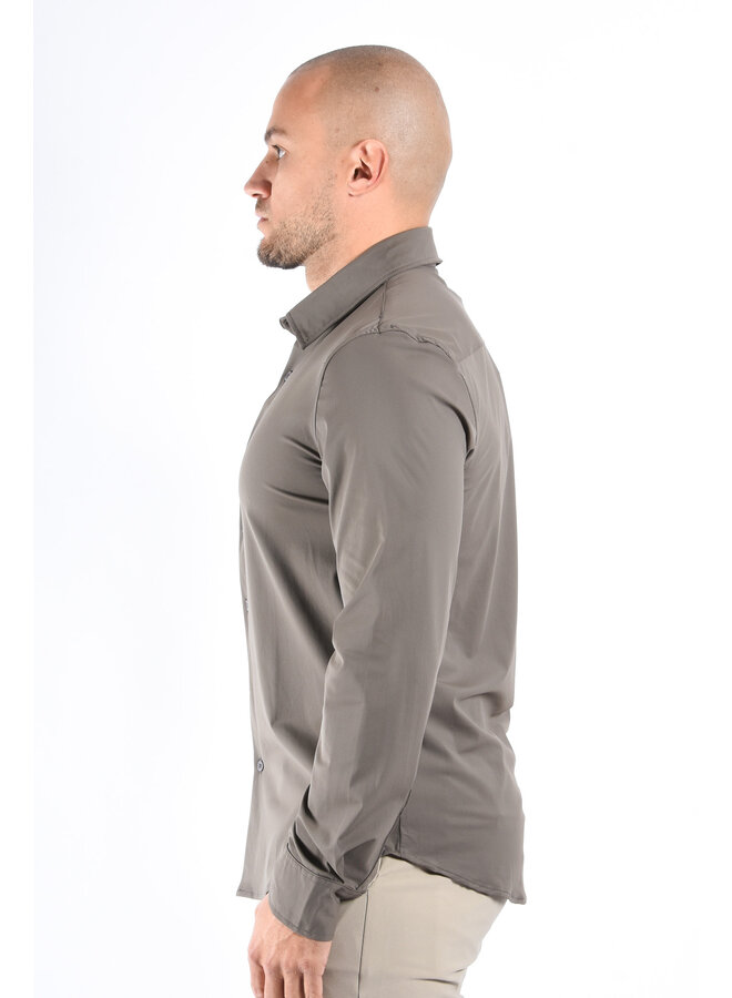 Premium Dynamic 4-way Stretch Shirt Stone Green