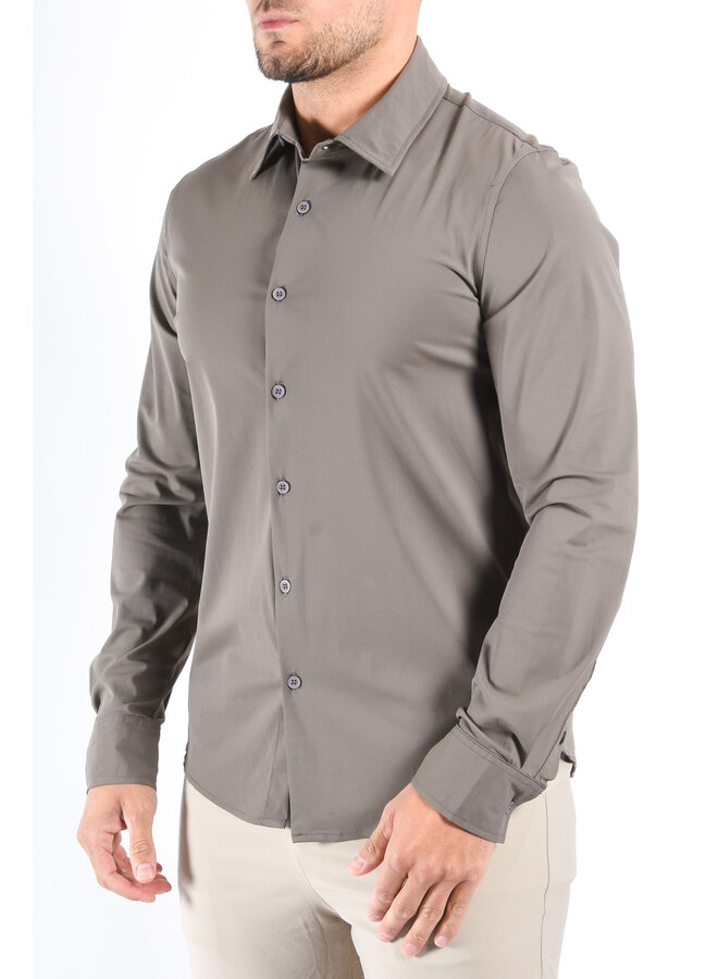 Premium Dynamic 4-way Stretch Shirt Stone Green