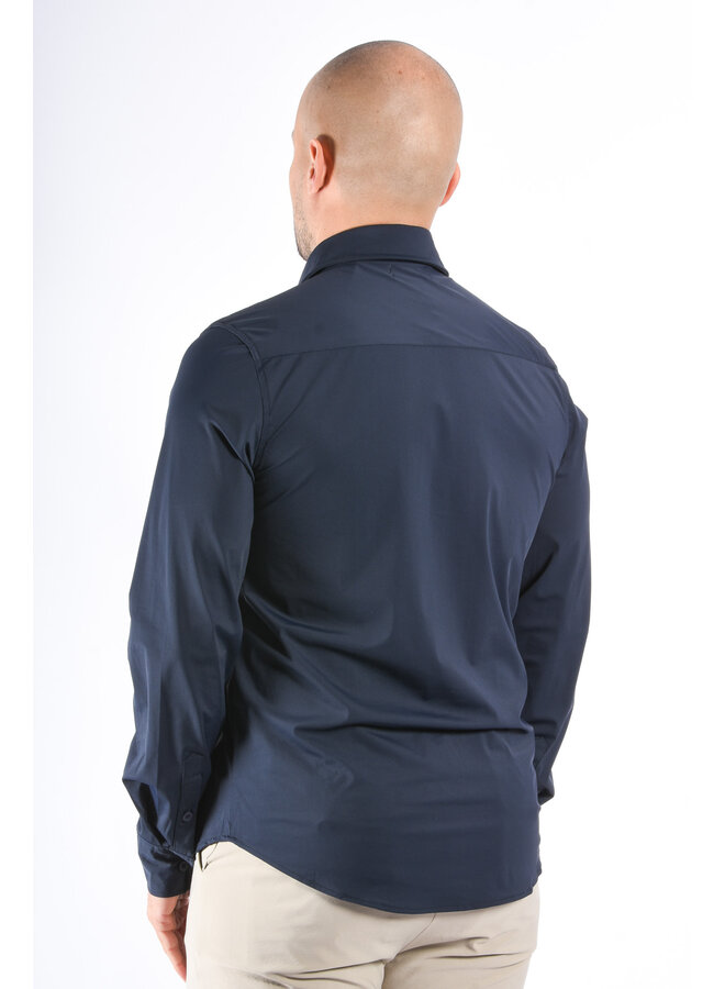 Premium Dynamic 4-way Stretch Shirt Deep Blue