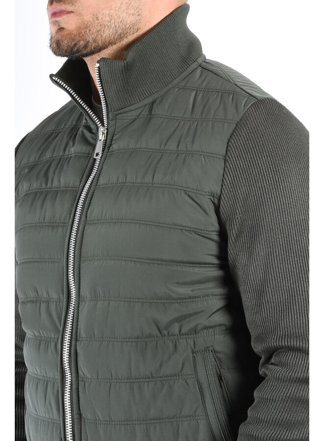 Hybrid Down Jacket “Mazio” Green