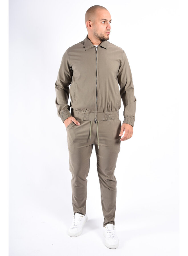 Premium Tech Suit “Milan” Stone Green