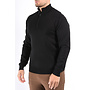 Half Zip Knit Sweater “Alessio” Black