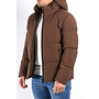 Hooded Puffer Jacket “Dario” Brown