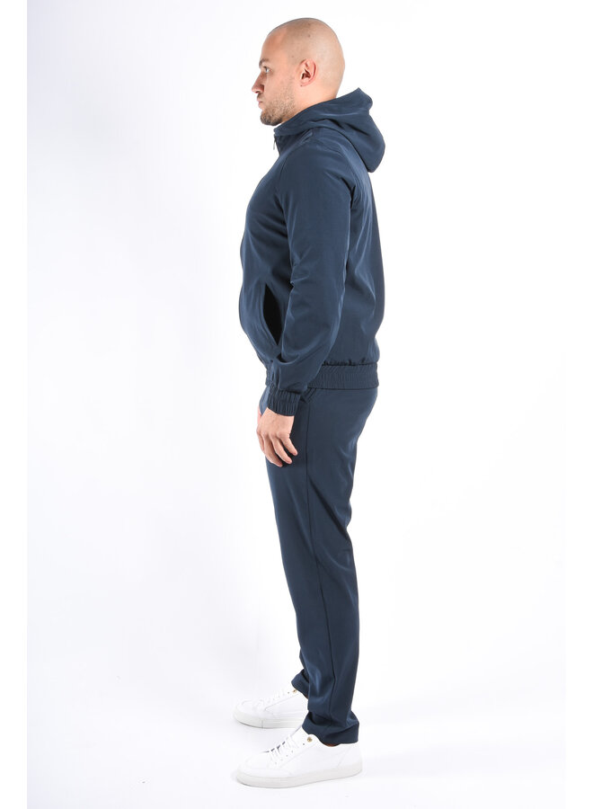 Premium Hooded Tech Suit “Lazio” Deep Blue