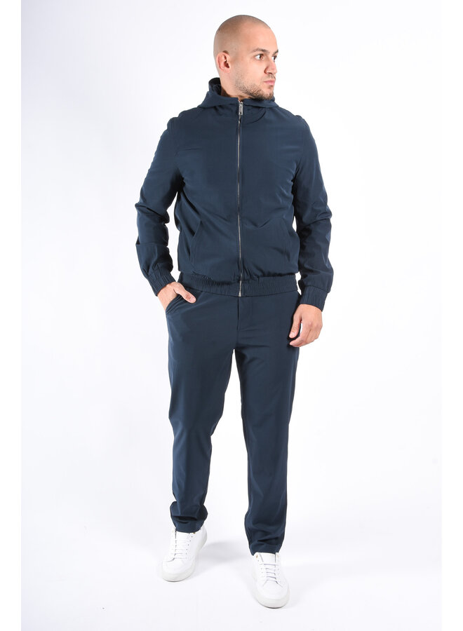 Premium Hooded Tech Suit “Lazio” Deep Blue