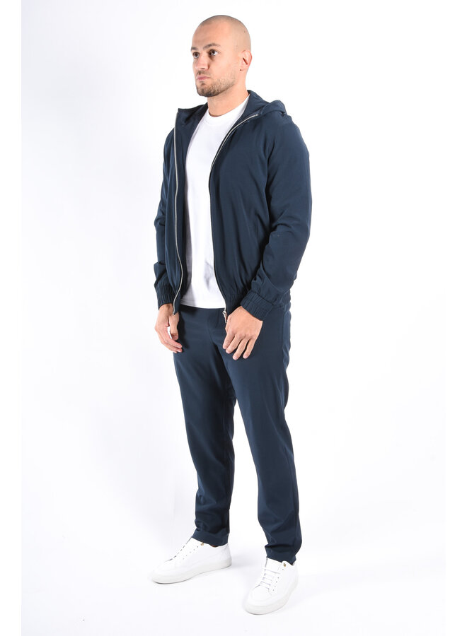 Premium Hooded Tech Suit “Lazio” Deep Blue