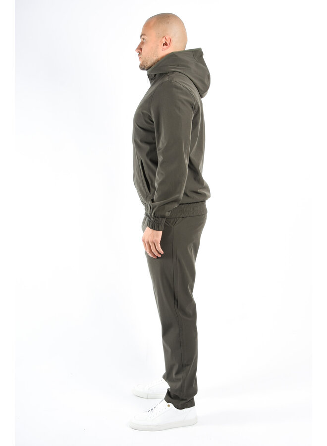 Premium Hooded Tech Suit “Lazio” Deep Green