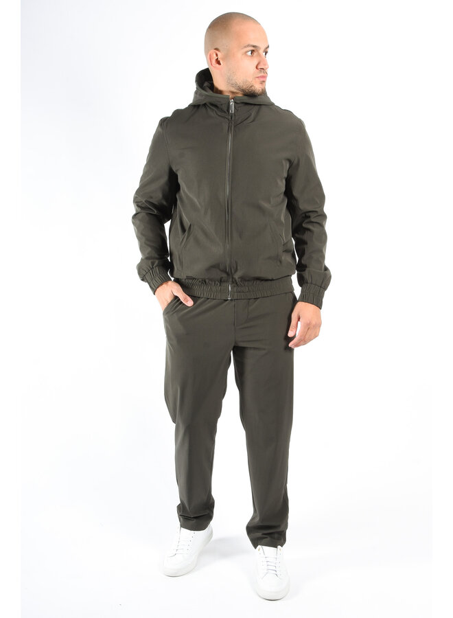 Premium Hooded Tech Suit “Lazio” Deep Green
