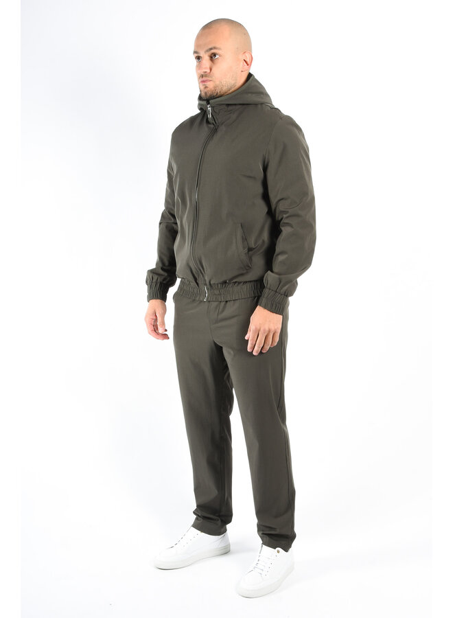 Premium Hooded Tech Suit “Lazio” Deep Green