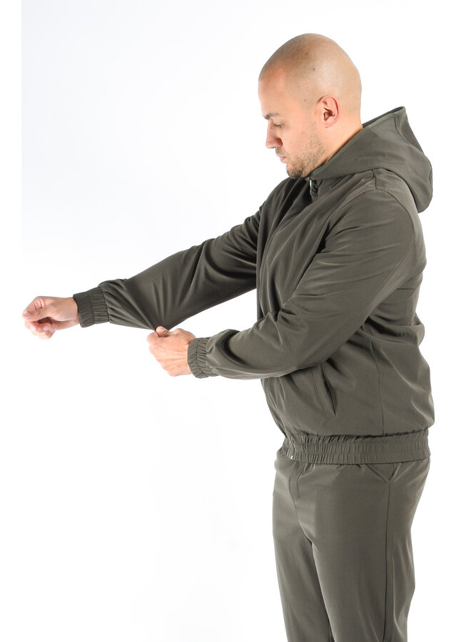 Premium Hooded Tech Suit “Lazio” Deep Green