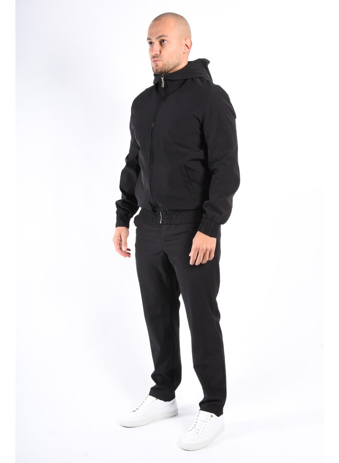 Premium Hooded Tech Suit “Lazio” Black