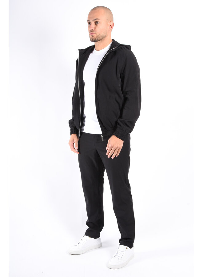 Premium Hooded Tech Suit “Lazio” Black