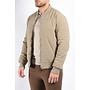 Reversible Padded Bomber Jacket “Verso” Taupe
