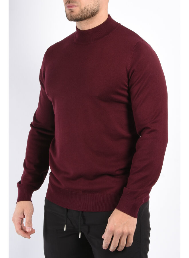 Knit Turtleneck Burgundy