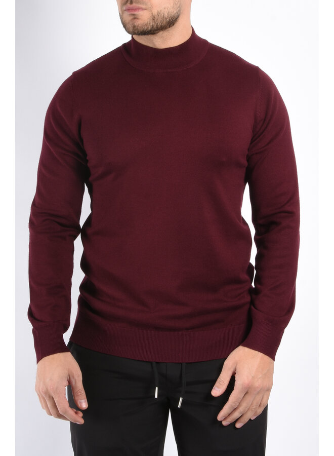 Knit Turtleneck Burgundy