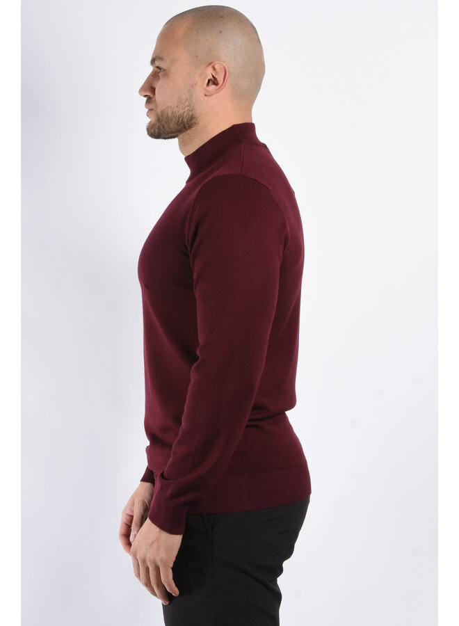 Knit Turtleneck Burgundy