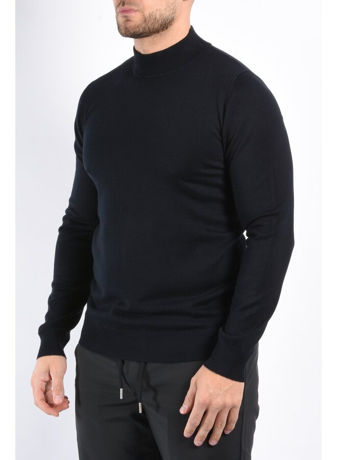 Knit Turtleneck Deep Blue