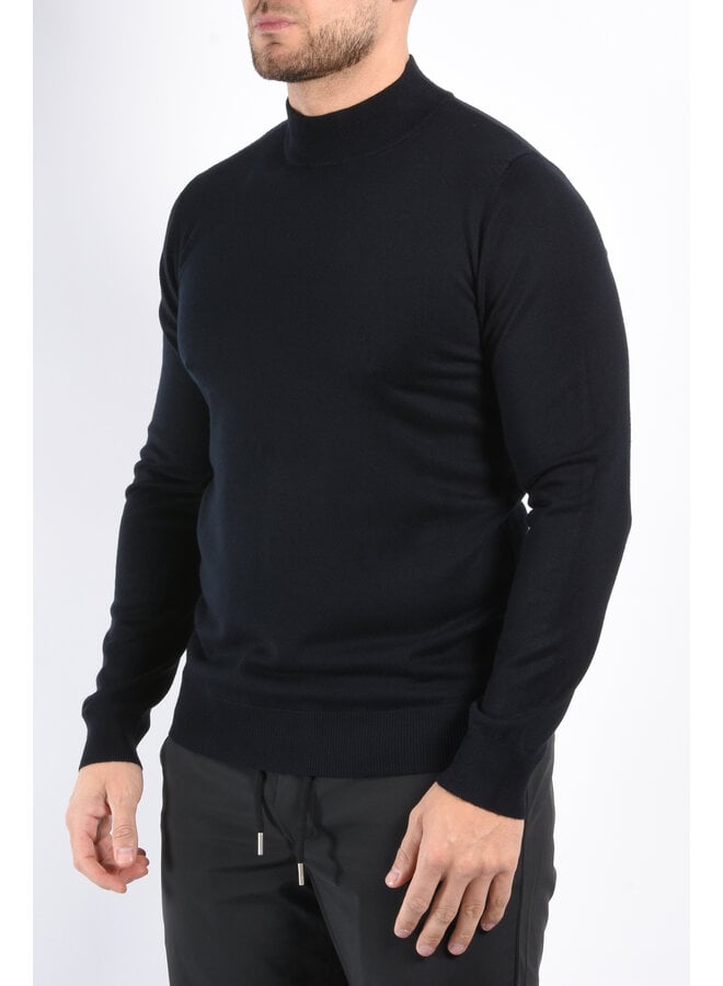 Knit Turtleneck Deep Blue