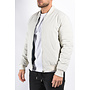 Reversible Padded Bomber Jacket “Verso” Light Beige/Deep Blue
