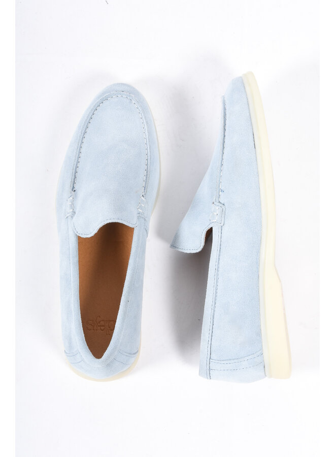 Premium Suède loafers “Santino 2.0” Baby Blue