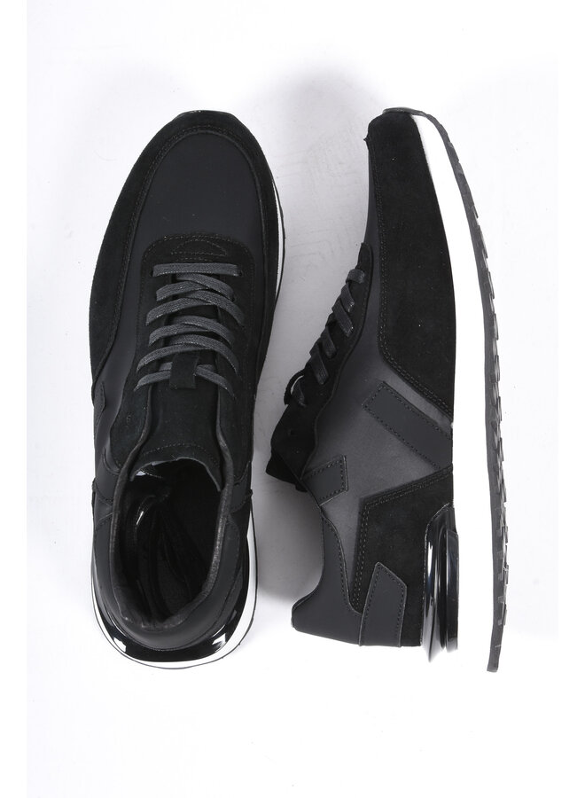 Premium Suède / Leather Sneakers “ Dario “ Black