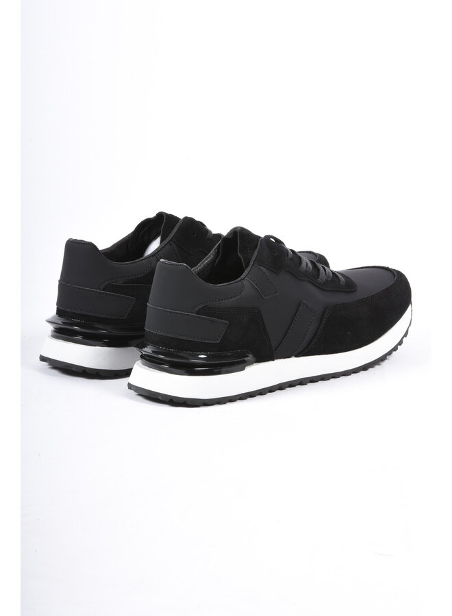 Premium Suède / Leather Sneakers “ Dario “ Black