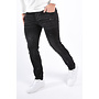 Slim Fit Stretch Jeans “Napoli” Black Washed Distressed