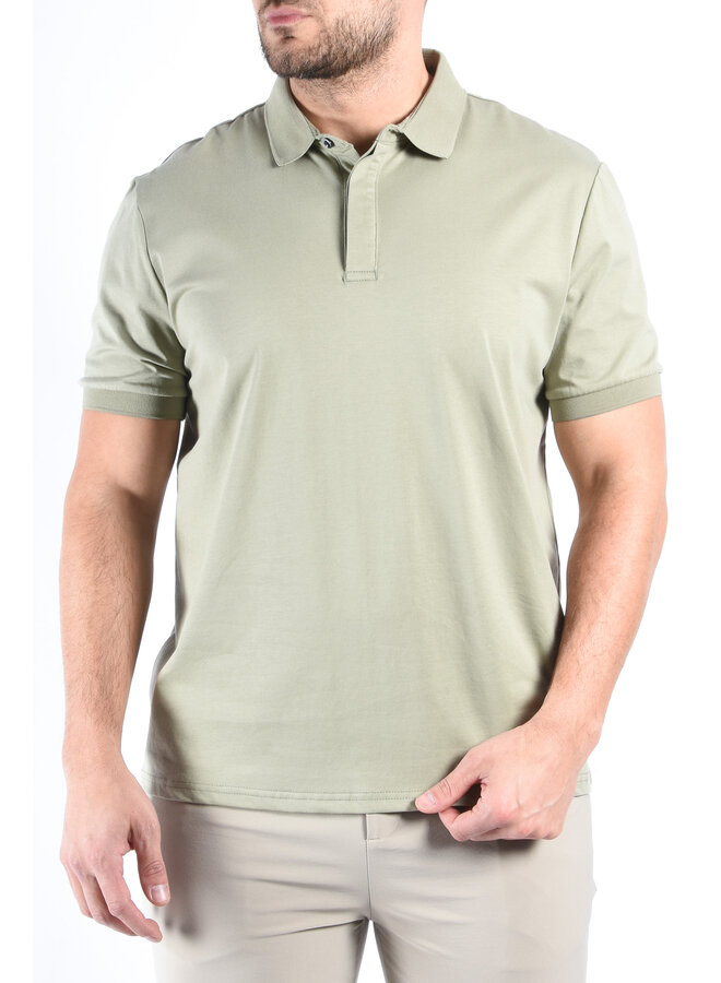 Premium Mercerised Polo “Sandro” Pistachio Green