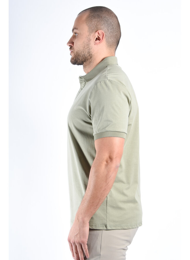 Premium Mercerised Polo “Sandro” Pistachio Green