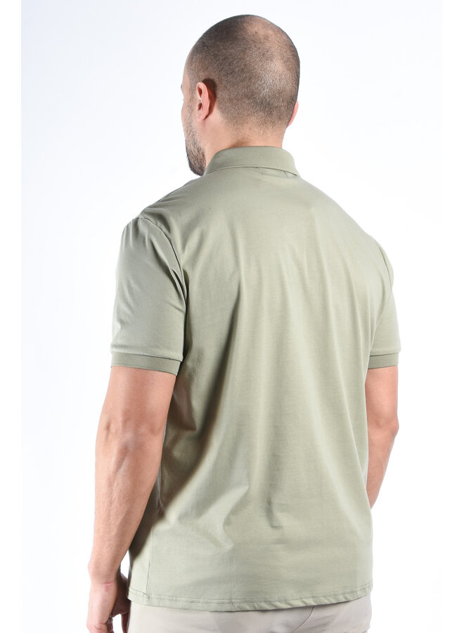 Premium Mercerised Polo “Sandro” Pistachio Green