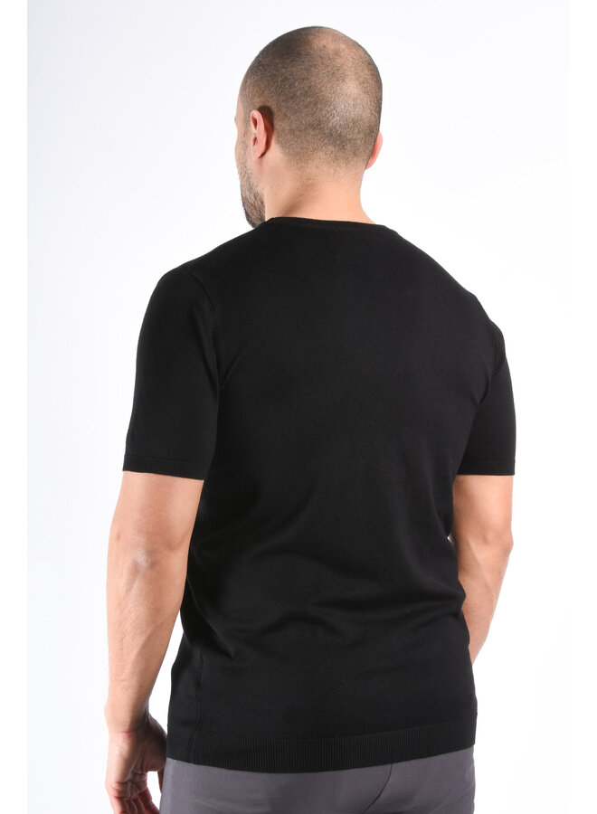 Premium Knit T-shirt “Kyan” Black